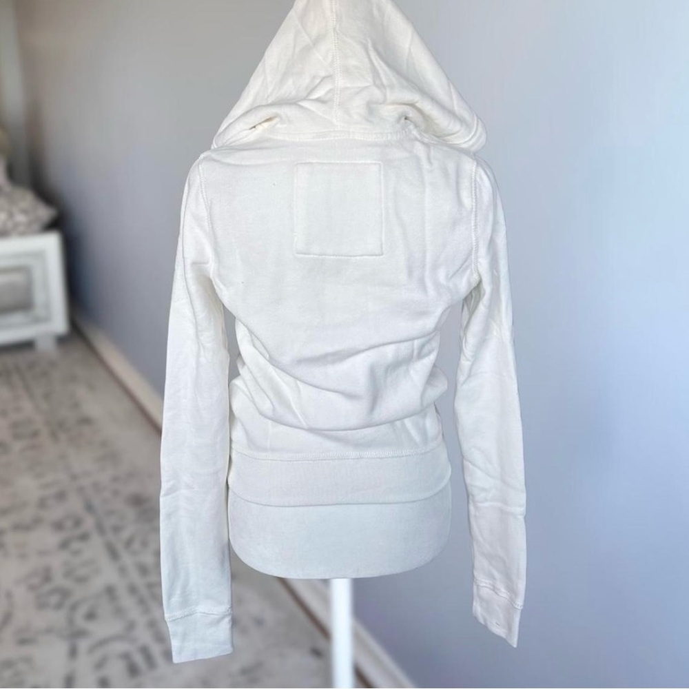 Deadstock NWT Y2K White Hollister Zip Up Vintage Hoodie - Picture 3 of 5